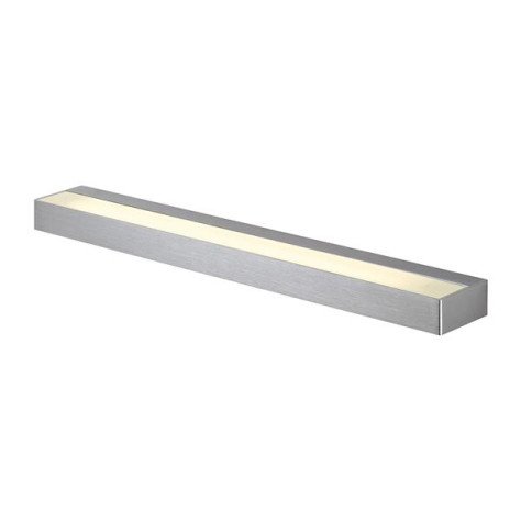 SEDO 14 applique apparent LED 17W 3000K alu/verre carré alu brossé