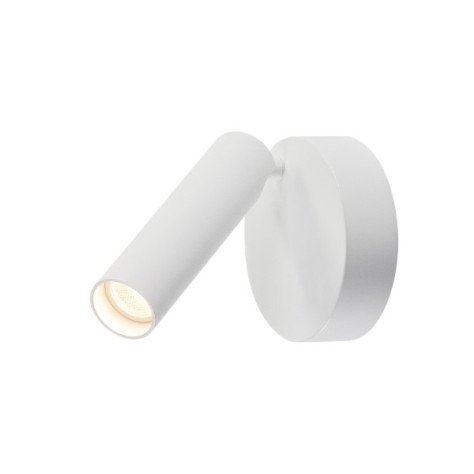 KARPO applique/plafonnier app LED 7,5W 3000K alu/acier simple rond blanc dim