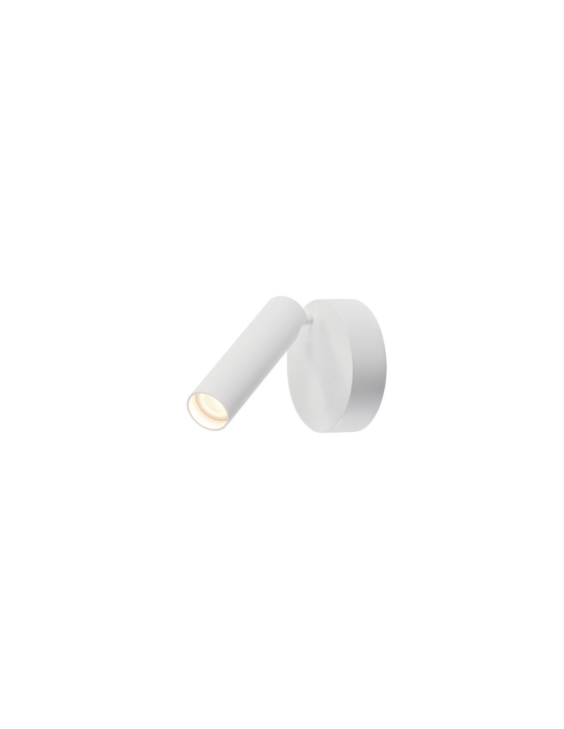 KARPO applique/plafonnier app LED 7,5W 3000K alu/acier simple rond blanc dim