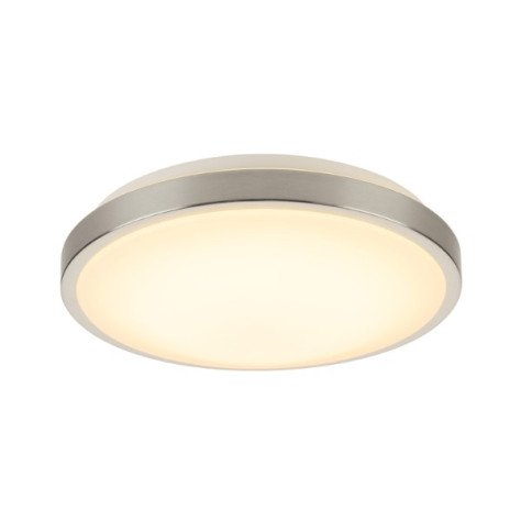 THALLIA plafonnier apparent LED 4x3W 3000K acier/PMMA rond alu brossé