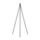 FENDA lampadaire TRIPOD A60/E27 40W acier noir sans blindage