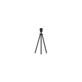 FENDA lampe table TRIPOD A60/E27 40W acier noir sans blindage incl.interrupteur