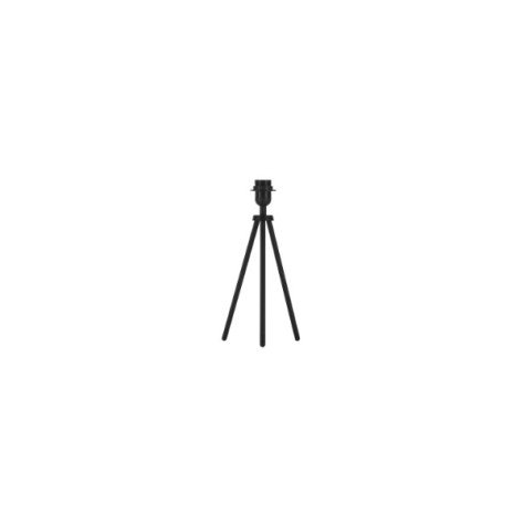 FENDA lampe table TRIPOD A60/E27 40W acier noir sans blindage incl.interrupteur