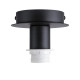 FENDA plafonnier apparent A60/E27 60W acier noir sans blindage