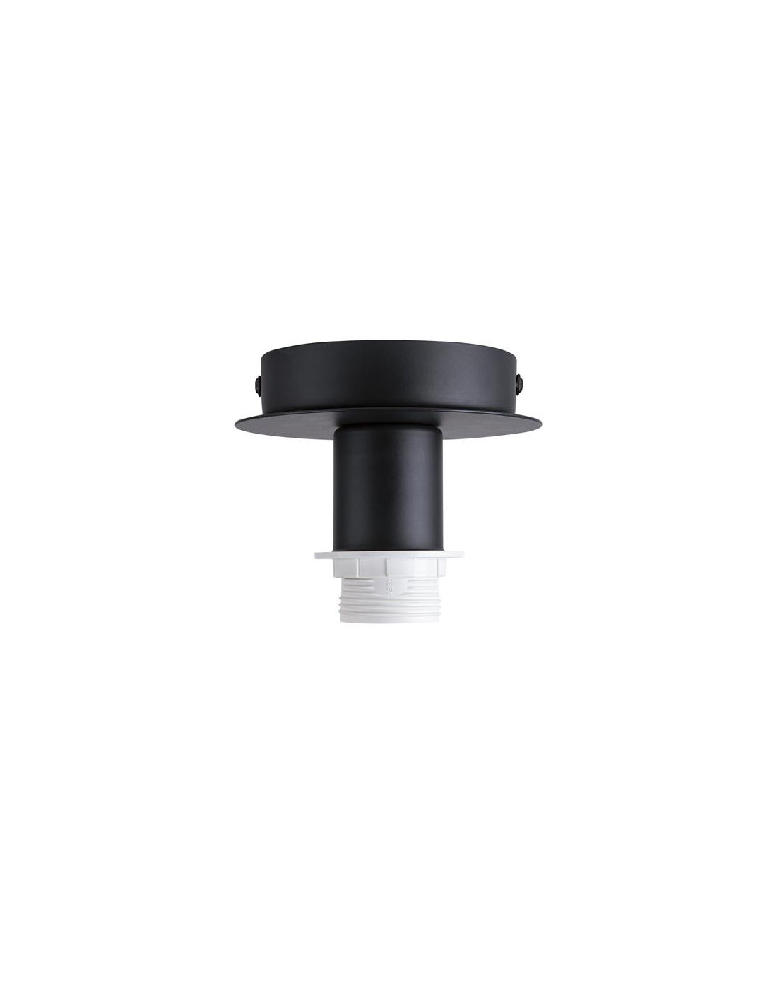 FENDA plafonnier apparent A60/E27 60W acier noir sans blindage