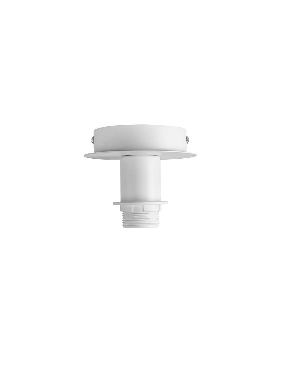 FENDA plafonnier apparent A60/E27 60W acier blanc sans blindage