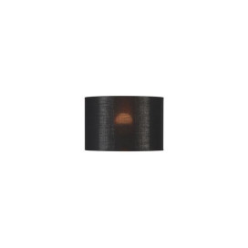 FENDA abat-jour rond Ø 30cm noir/cuivre textile