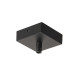 Patère pour GLENOS noir 8,5x8,5x2,7cm