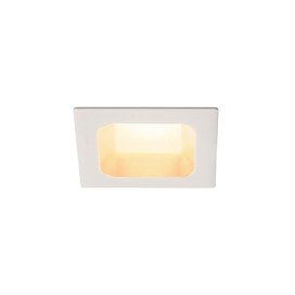 Verlux plafonnier encastré LED 230V 10W 3000K 80° 8,5x8,5x4,5cm blanc