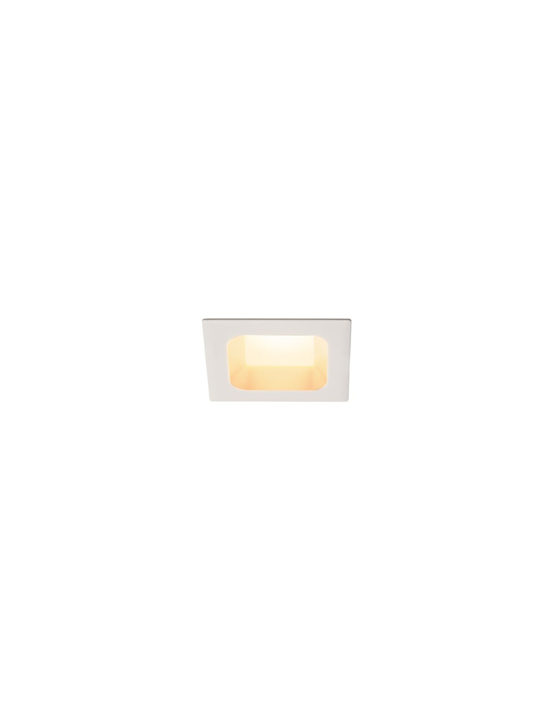 Verlux plafonnier encastré LED 230V 10W 3000K 80° 8,5x8,5x4,5cm blanc