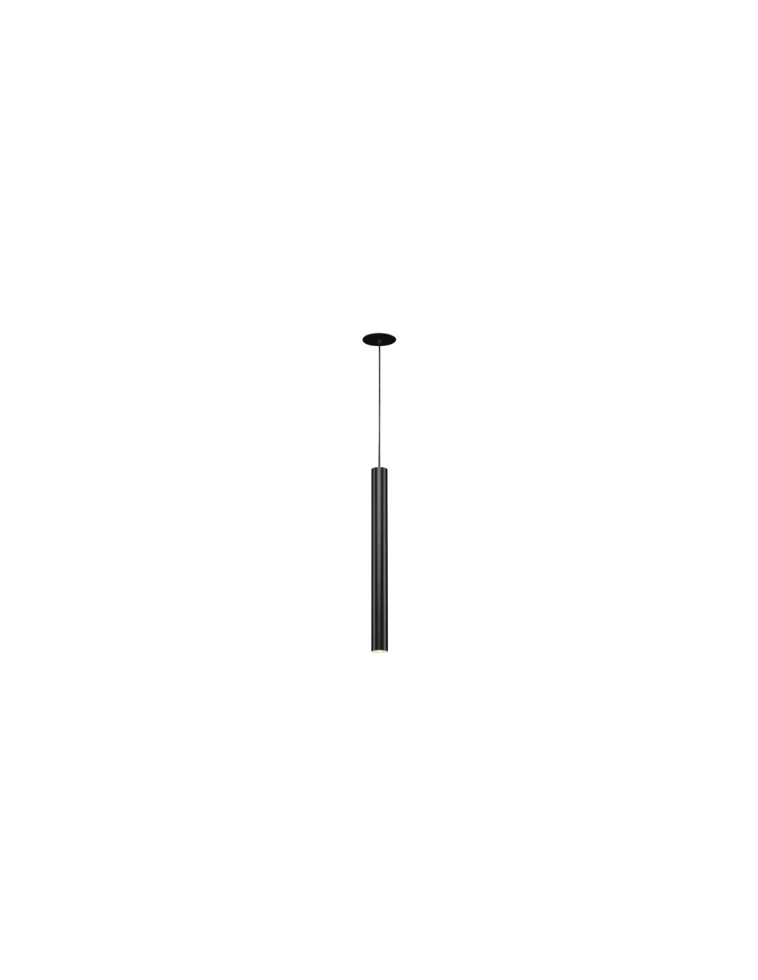 Helia 45 suspension LED 230V 9W 3000K 30° 45x4x150cm patère encastré noir