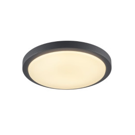 AINOS plafonnier apparent LED 230V 18W 3000K 120° 6,5x30cm IP44 anthracite