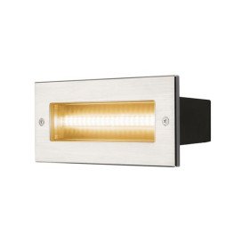 Brick applique encastré LED 230V 10W 3000K 950lm 40° 21x9,1x9,3cm IP67 inox