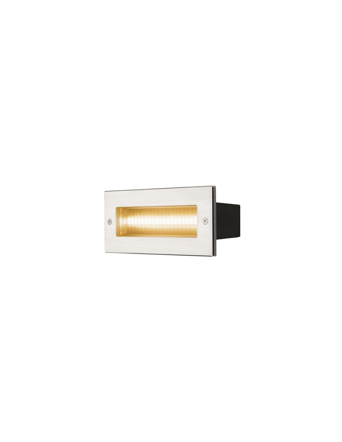 Brick applique encastré LED 230V 10W 3000K 950lm 40° 21x9,1x9,3cm IP67 inox