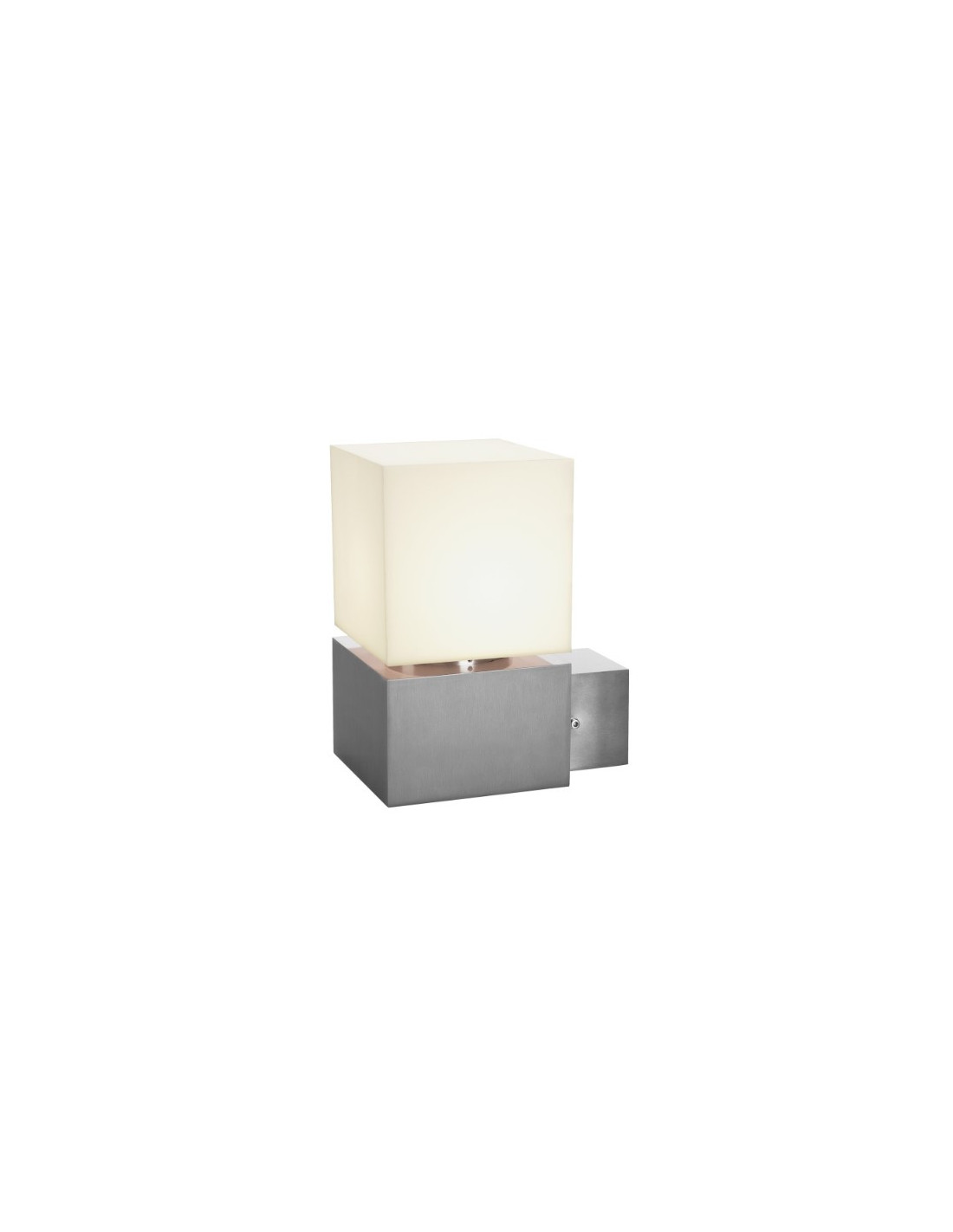Square wl applique extérieure alu brossé E27 max 20W IP44