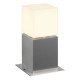 Square pole 30 borne extérieure alu brossé E27 max 20W IP44