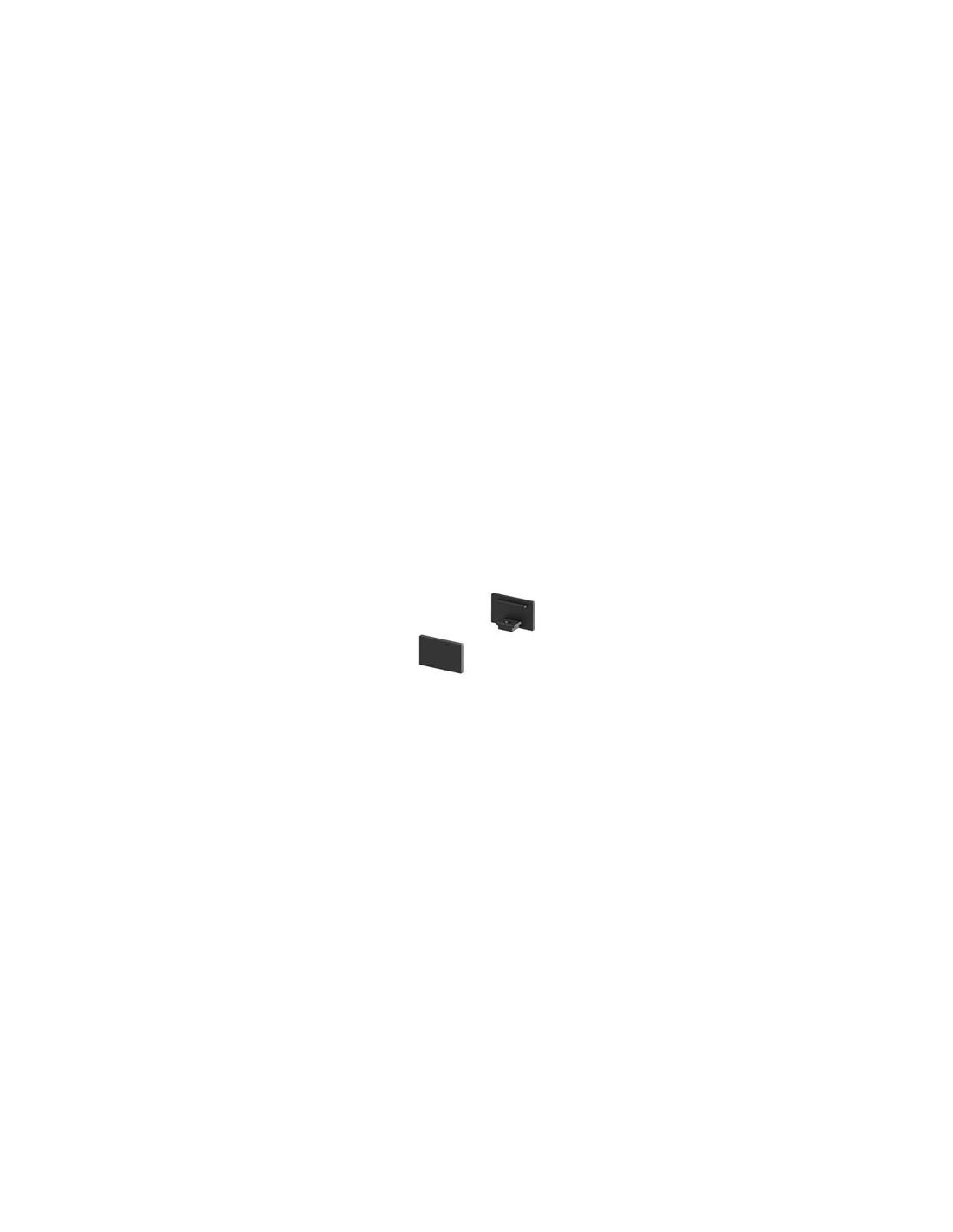 Grazia 10 embouts pour profil plat 2pcs. noir
