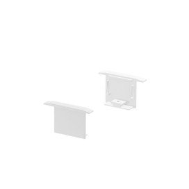 Grazia 20 embouts pour profil encastré 2pcs. blanc