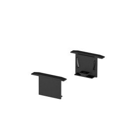 Grazia 20 embouts pour profil encastré 2pcs. noir