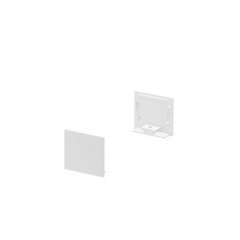 Grazia 20 embouts pour profil standard strié 2pcs. blanc