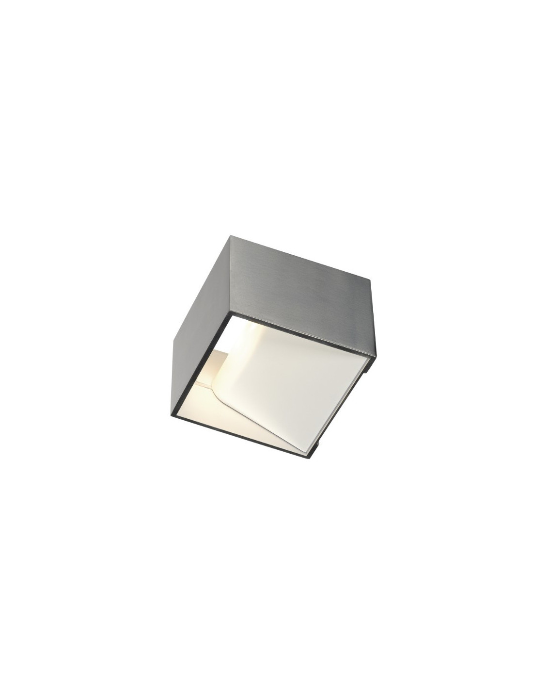 Logs in applique alu/blanc LED 12W 2000K-3000K dim to warm