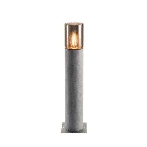 Lisenne 70 borne gris/verre fumé E27 23W max IP54