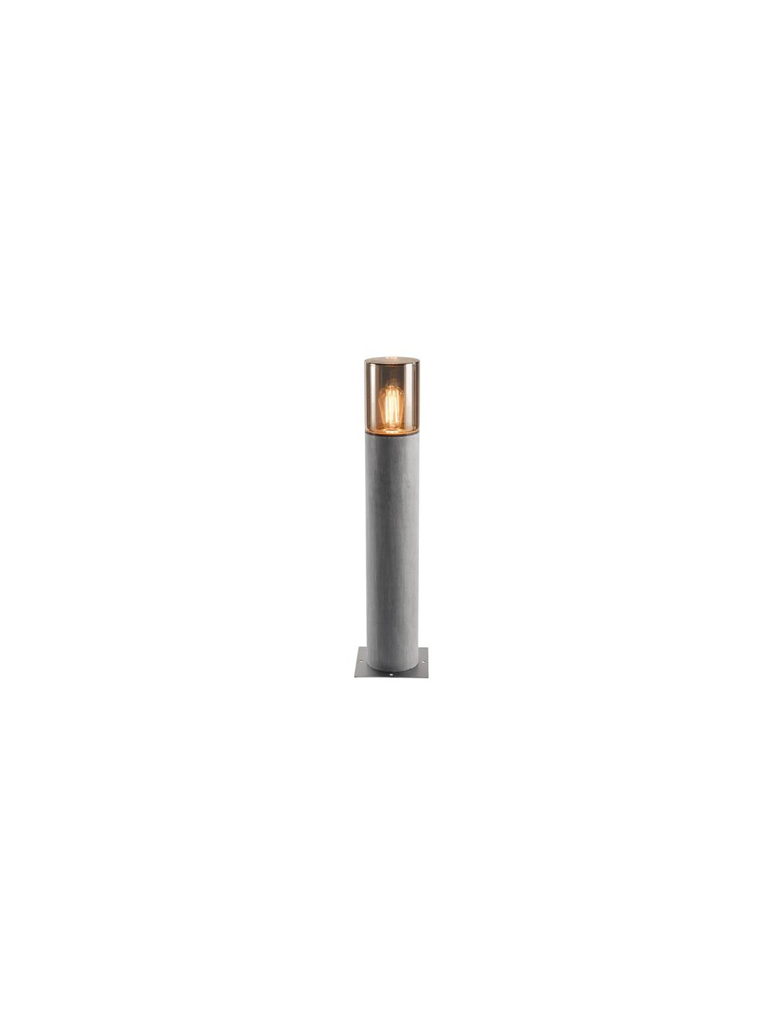 Lisenne 70 borne gris/verre fumé E27 23W max IP54