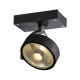 Kalu 1 applique/plafonnier noir QPAR111 max 75W