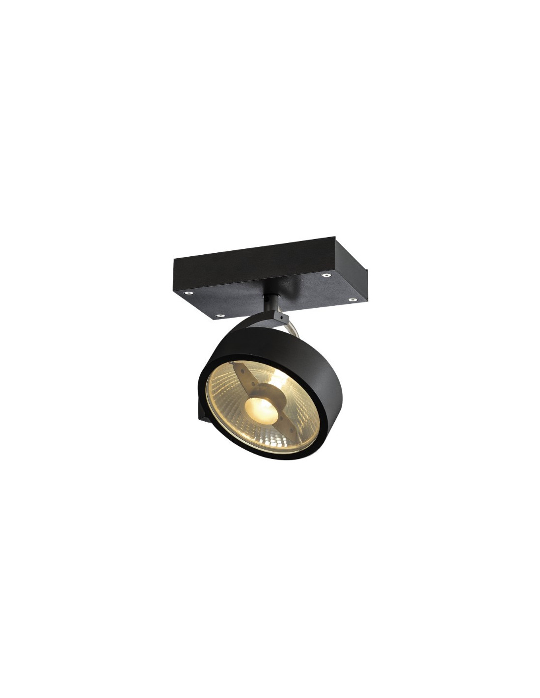 Kalu 1 applique/plafonnier noir QPAR111 max 75W