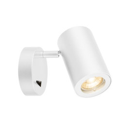 Enola_b applique blanc QPAR51 max 50W avec interrupteur