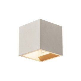 Concrete cube applique gris qt14 max 25W