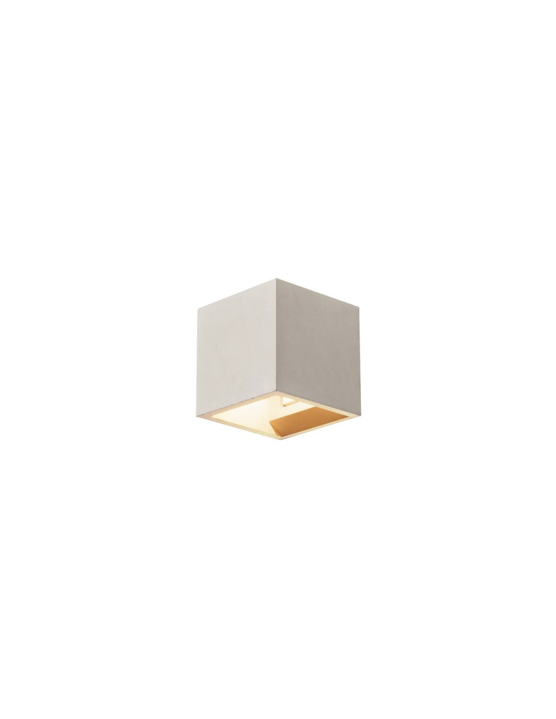Concrete cube applique gris qt14 max 25W