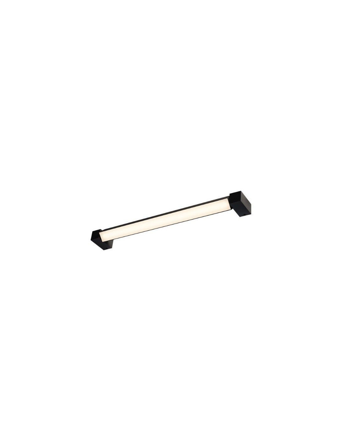 Long grill LED applique/plafonnier noir LED 20W 3000K 2350lm