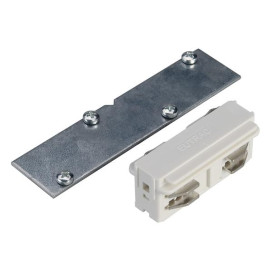 Eutrac connecteur rail 3 allumages à encastr blanc RAL9016 électrique/mécanique