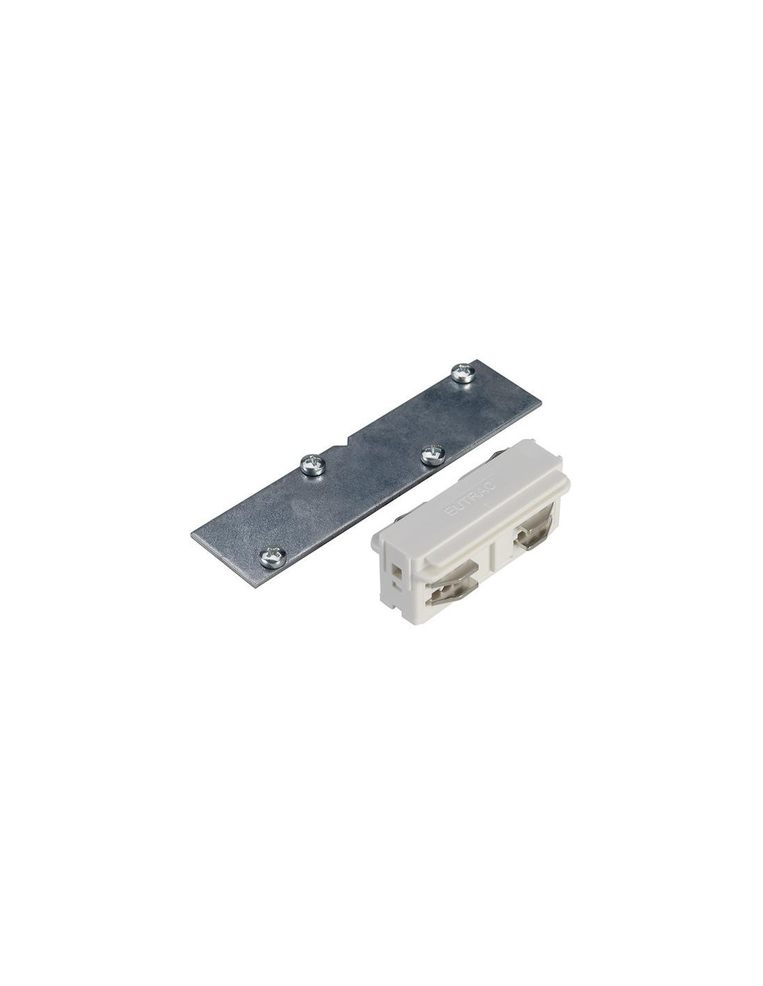 Eutrac connecteur rail 3 allumages à encastr blanc RAL9016 électrique/mécanique