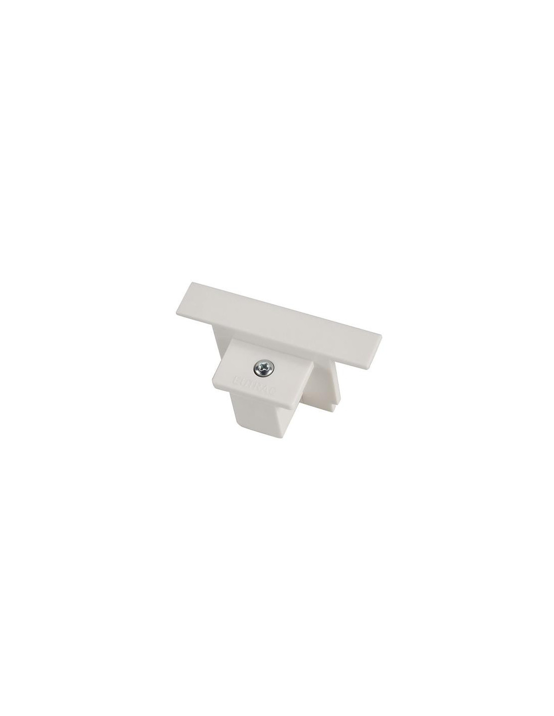 Eutrac embout pour rail 3 allumages à encastrer blanc RAL9016