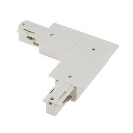 Eutrac connecteur 90° rail 3 allumages à encastr blanc RAL9016 terre intérieure