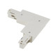 Eutrac connecteur 90° rail 3 allumages à encastr blanc RAL9016 terre intérieure