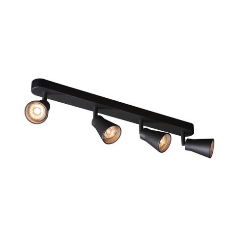 Applique/plafond indoor apparent Avo CW Quad QPAR51 noir max. 50W