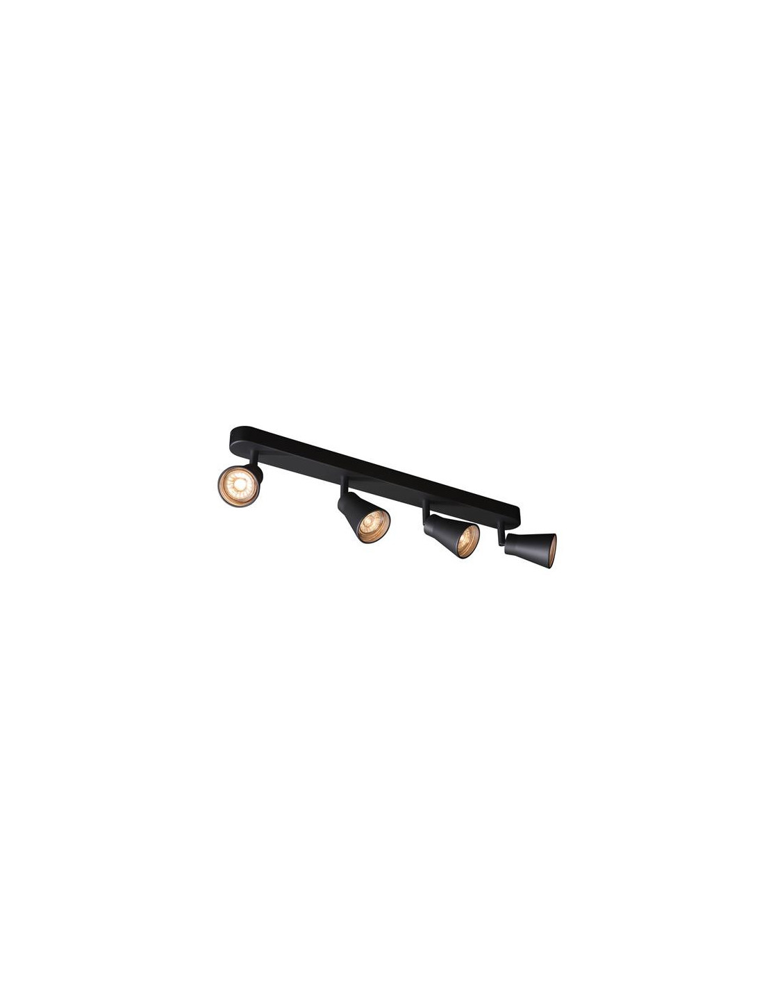 Applique/plafond indoor apparent Avo CW Quad QPAR51 noir max. 50W