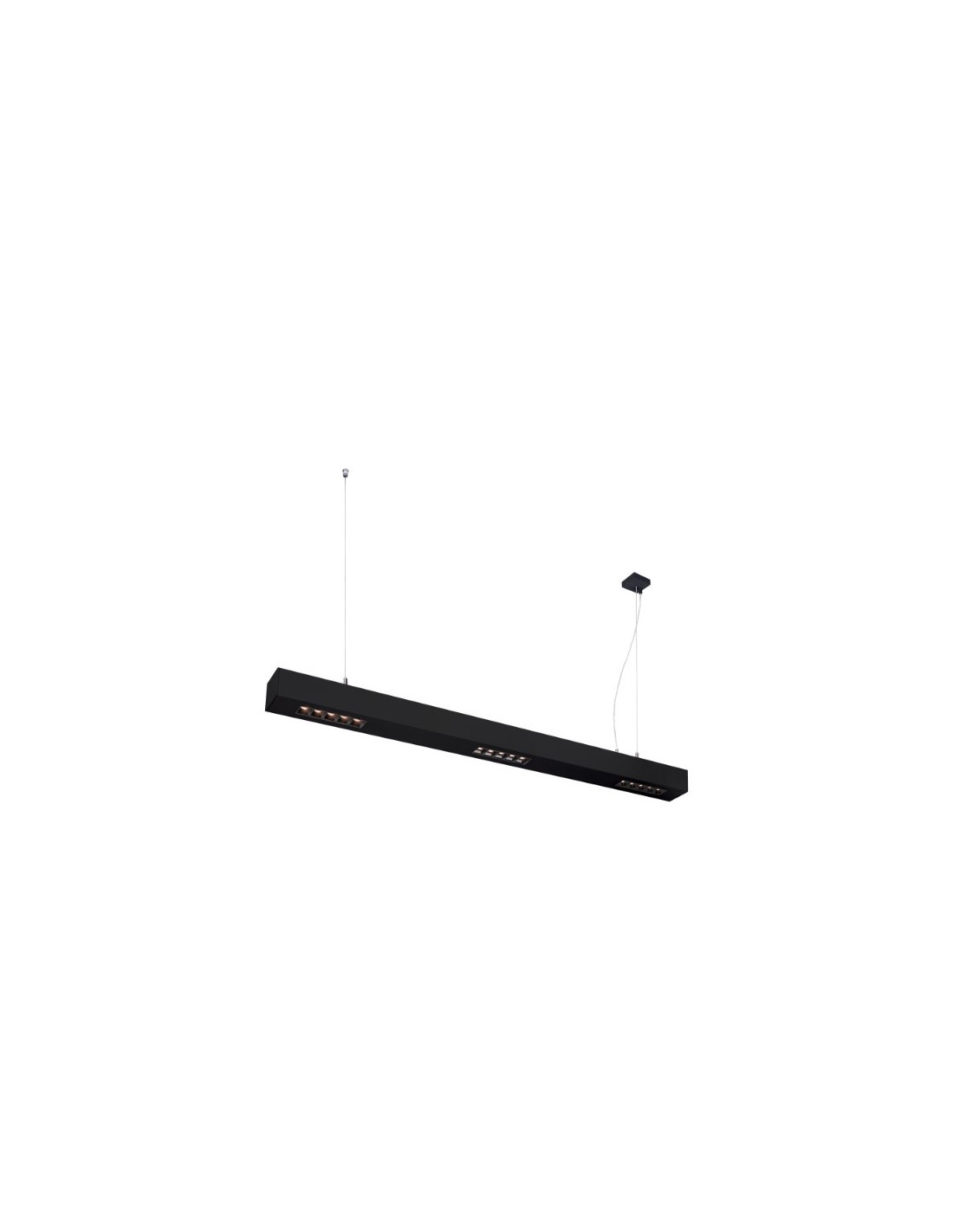Suspension indoor Q-Line PD LED 1m BAP noir 3000K