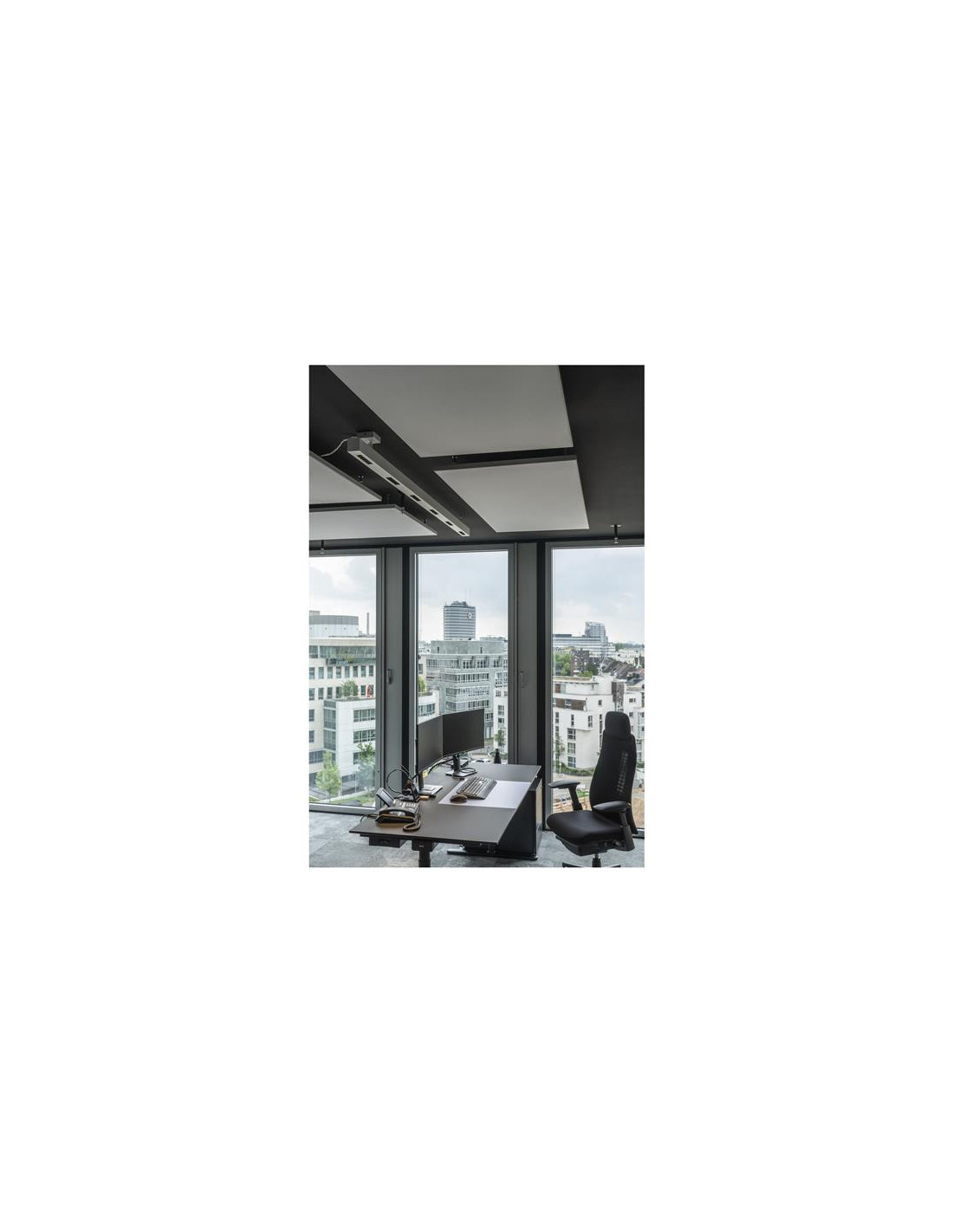 Suspension indoor Q-Line PD LED 2m BAP blanc 3000K