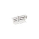 mini-connecteur pour rail triphasé S-track isolé blanc signal.