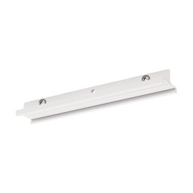 Connecteur zone d aboutement pour rail triphasé S-track blanc signal.