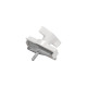 Adaptateur mécanique pour rail triphasé S-track blanc signal.