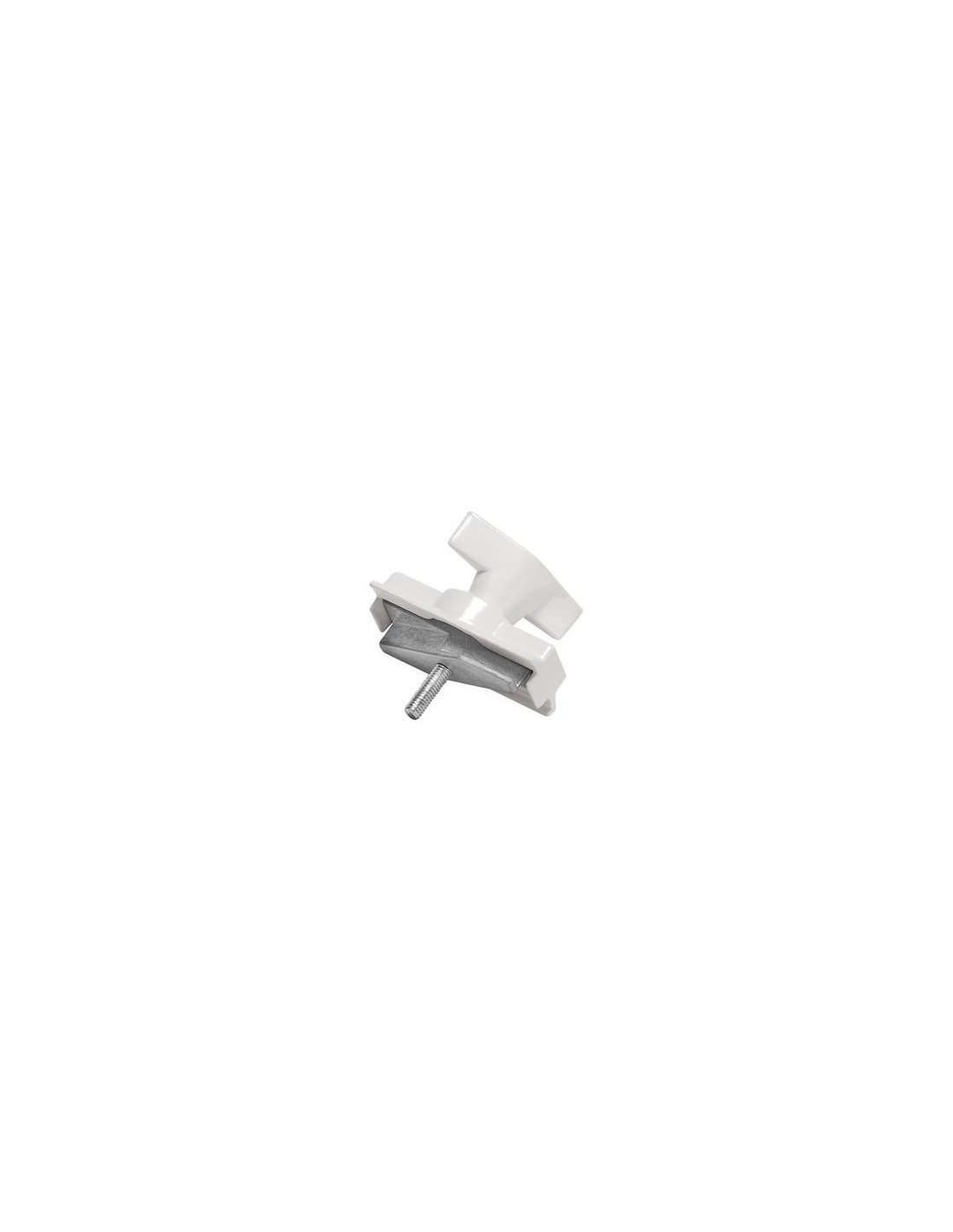 Adaptateur mécanique pour rail triphasé S-track blanc signal.