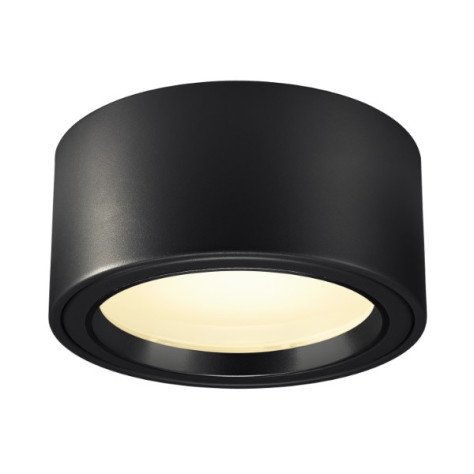 Plafonnier indoor apparent Miro CL LED noir 3000K 100°