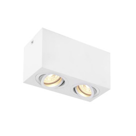Plafonnier indoor apparent Triledo Double QPAR51 blanc max. 10W