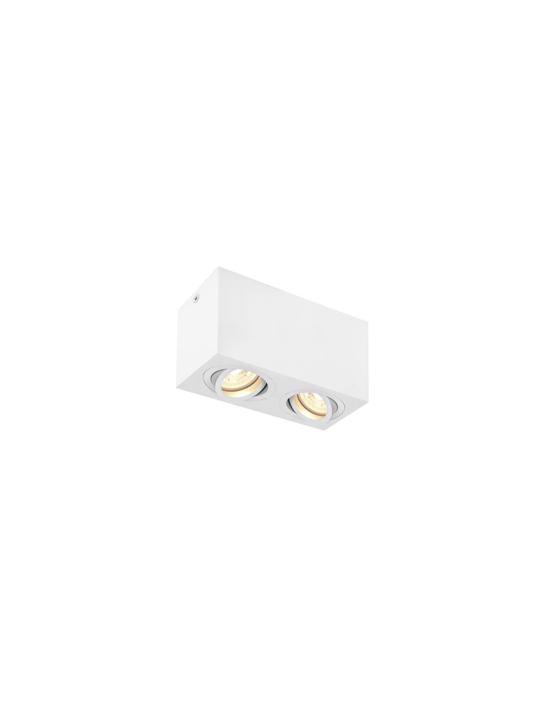 Plafonnier indoor apparent Triledo Double QPAR51 blanc max. 10W