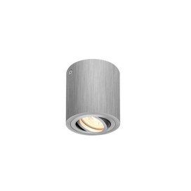 Plafonnier indoor apparent Triledo CL QPAR51 alu brossé max. 10W